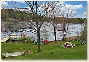 Lake Tomahawk yard view